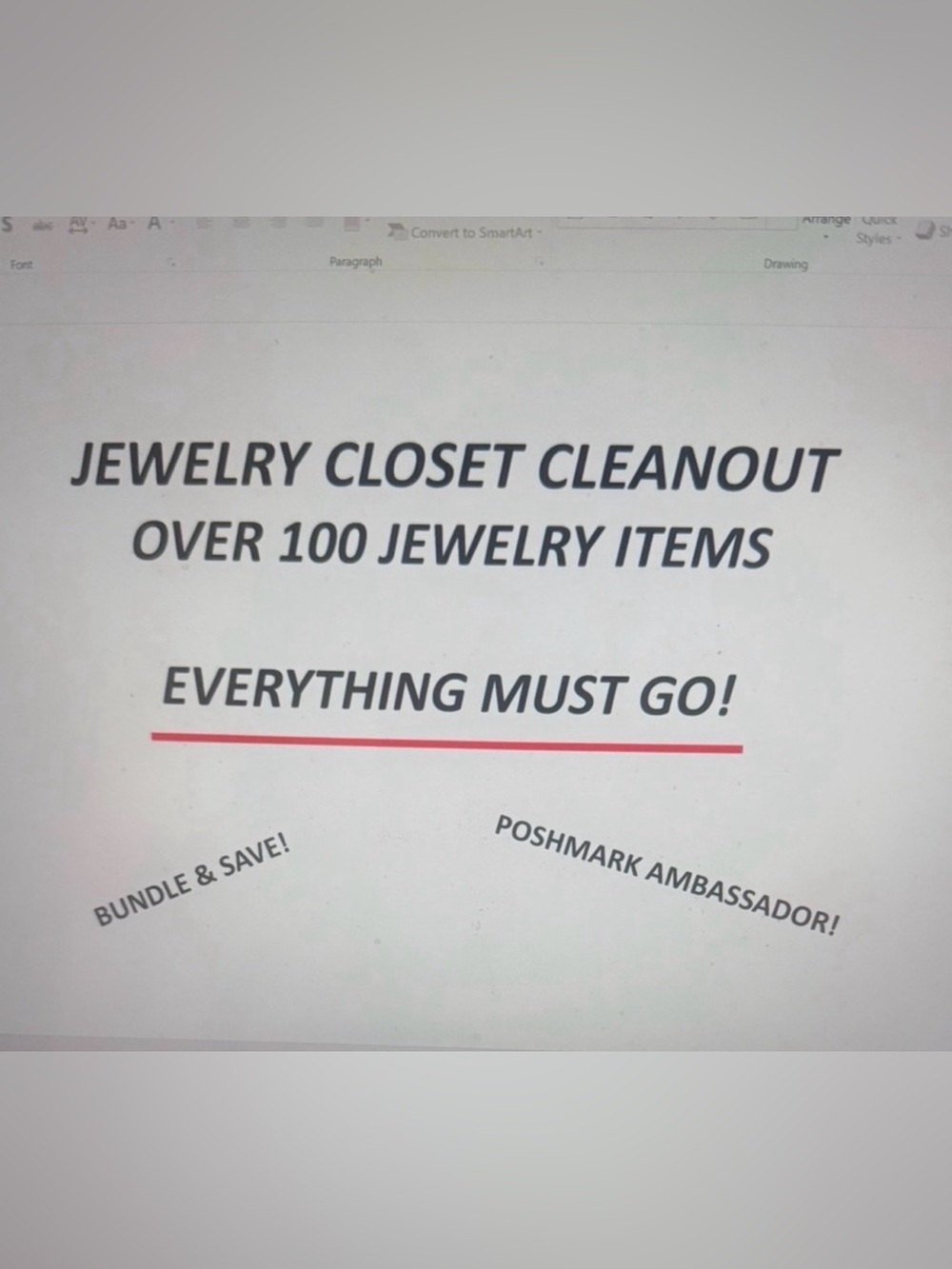 JEWELRY CLOSET CLOSEOUT!!!!